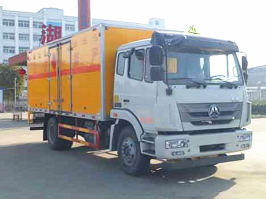 重汽豪瀚易燃气体厢式运输车